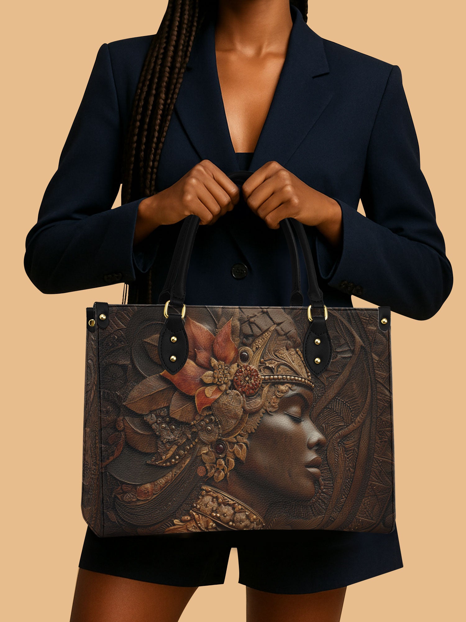 Bronzelyn Root Premium Leather Handbag QR0XD115