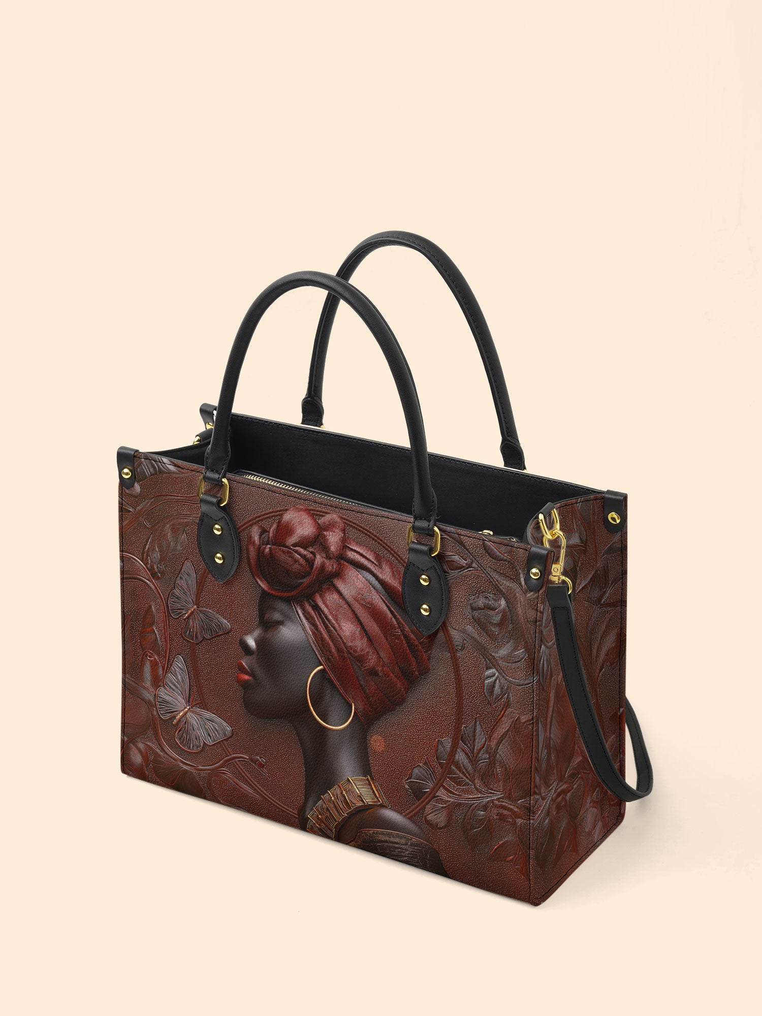 Butterfly Spirit Premium Leather Handbag QR0XD118