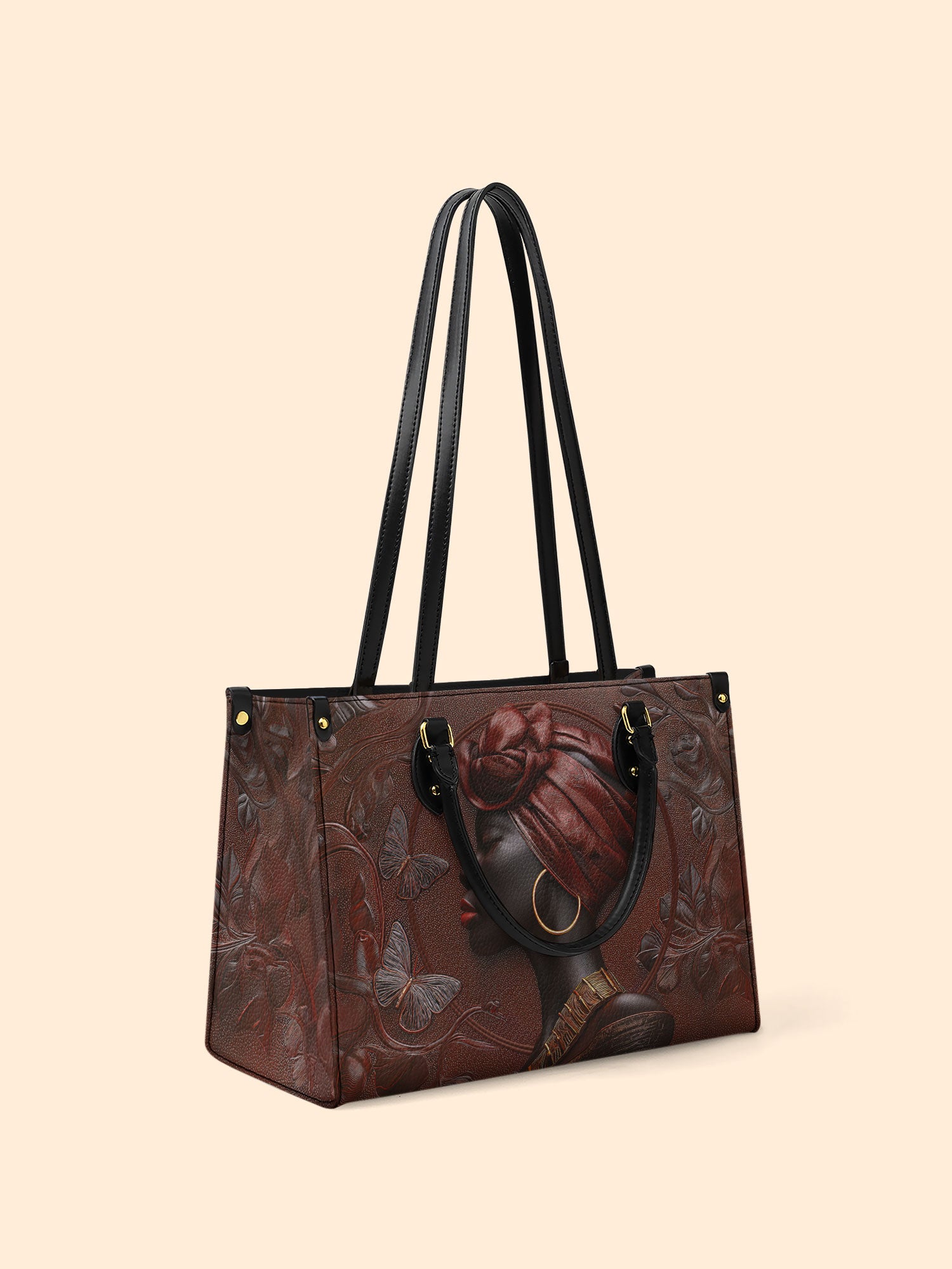Butterfly Spirit Premium Leather Handbag QR0XD118