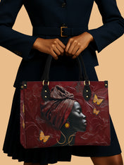 Gilded Grace Premium Leather Handbag QR0XD163