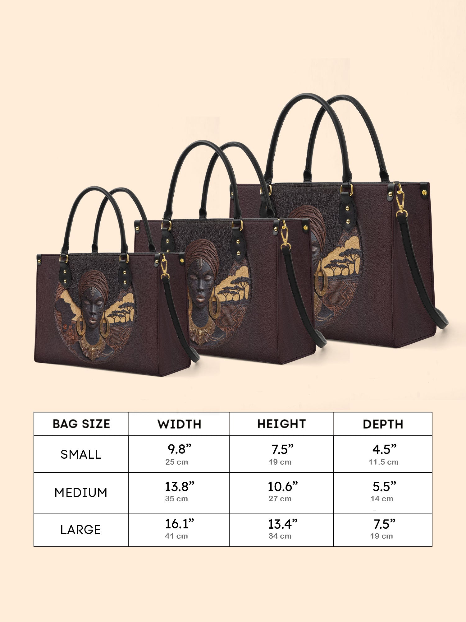 Africa's Soul Premium Leather Handbag QR0TD092