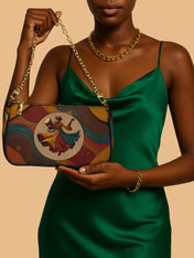 Dancing Rhythm Classic Zip Pochette QR0XD192