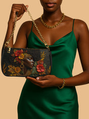 Floral Grace Classic Zip Pochette QR0XD188