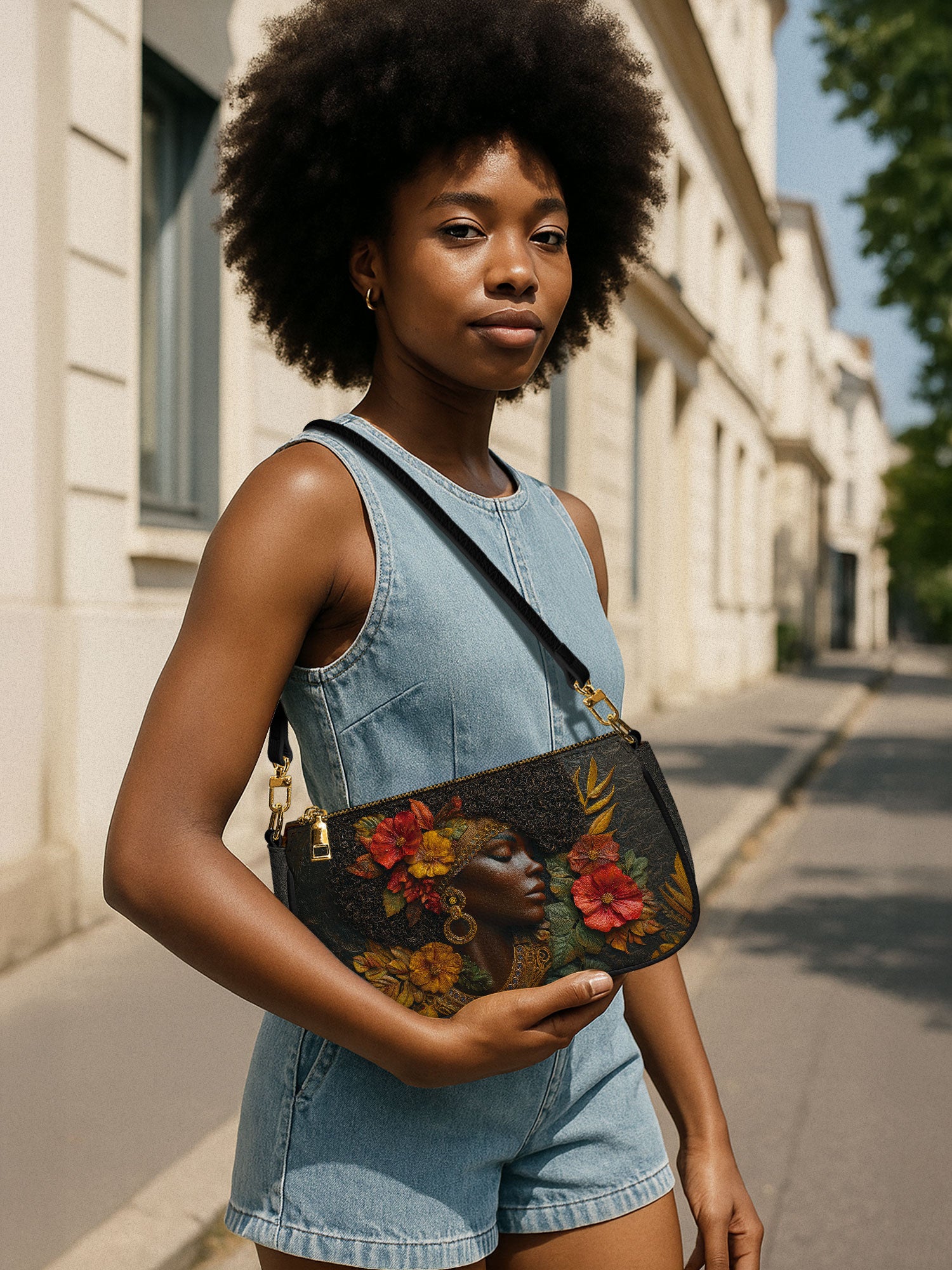 Floral Grace Classic Zip Pochette QR0XD188