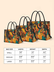 Crowned In Bloom Premium Leather Handbag QR0XD208