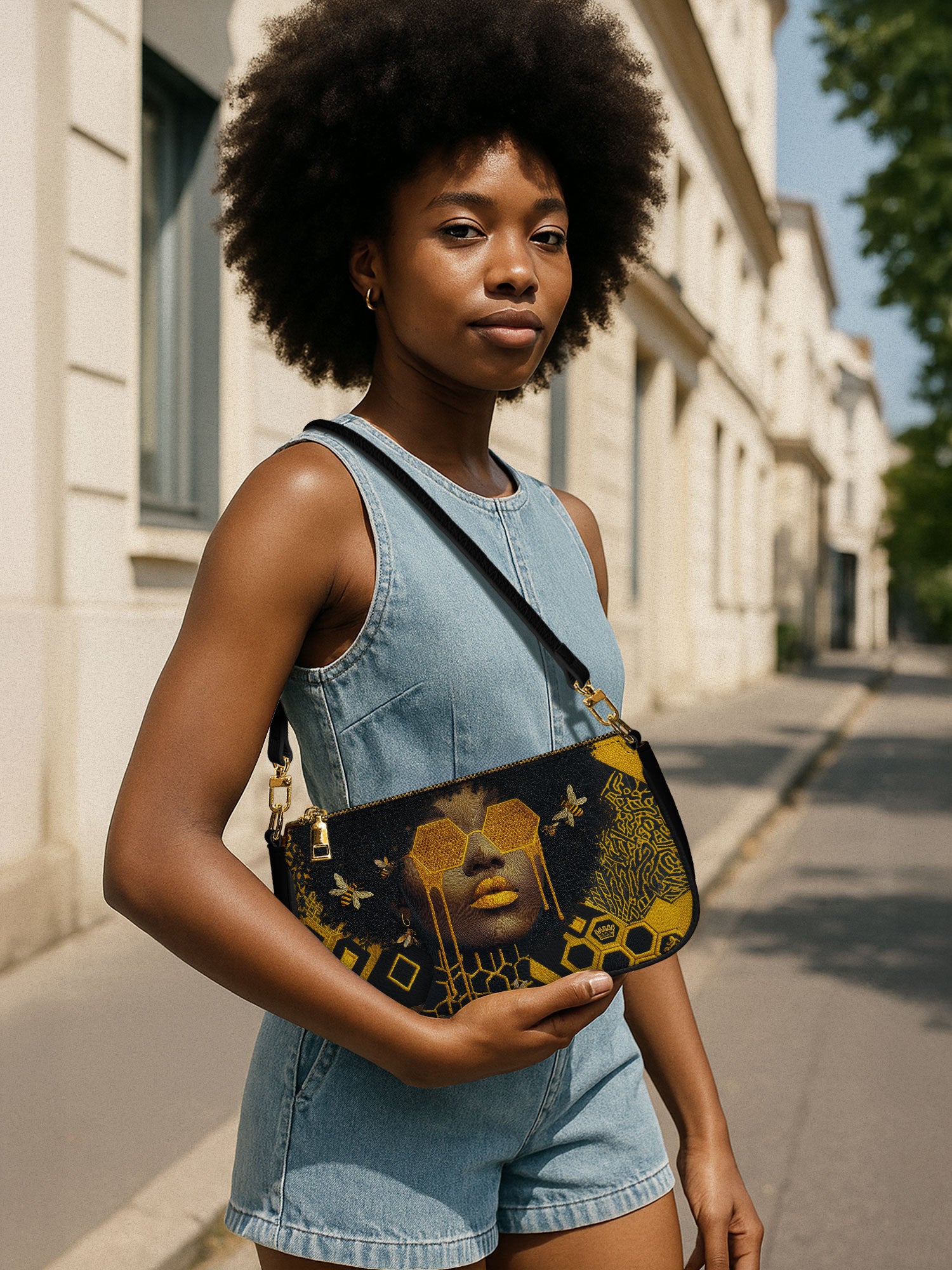 Golden Hive Classic Zip Pochette QR0XD206