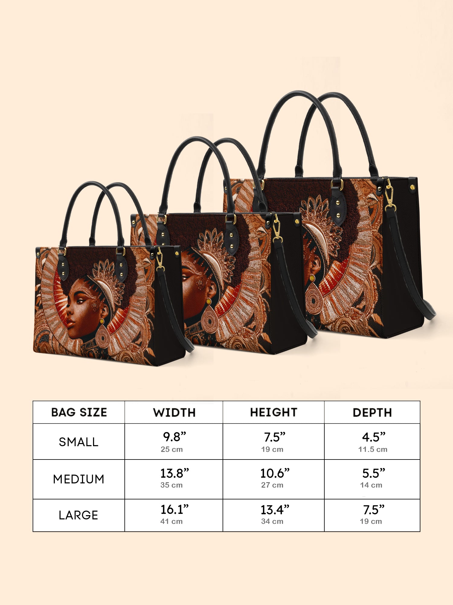 Cocoa Halo Premium Leather Handbag QR0XD223