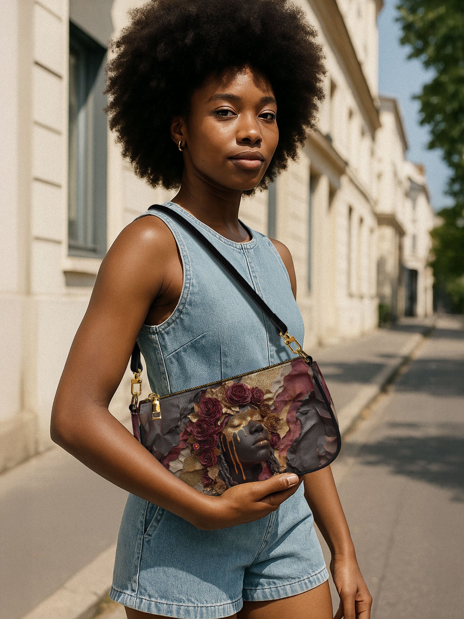 Dripping Petals Classic Zip Pochette QR0TD107