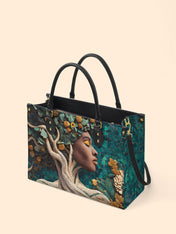 Living Ebony Premium Leather Handbag QR0TV049