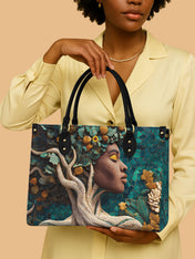Living Ebony Premium Leather Handbag QR0TV049
