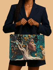 Living Ebony Premium Leather Handbag QR0TV049