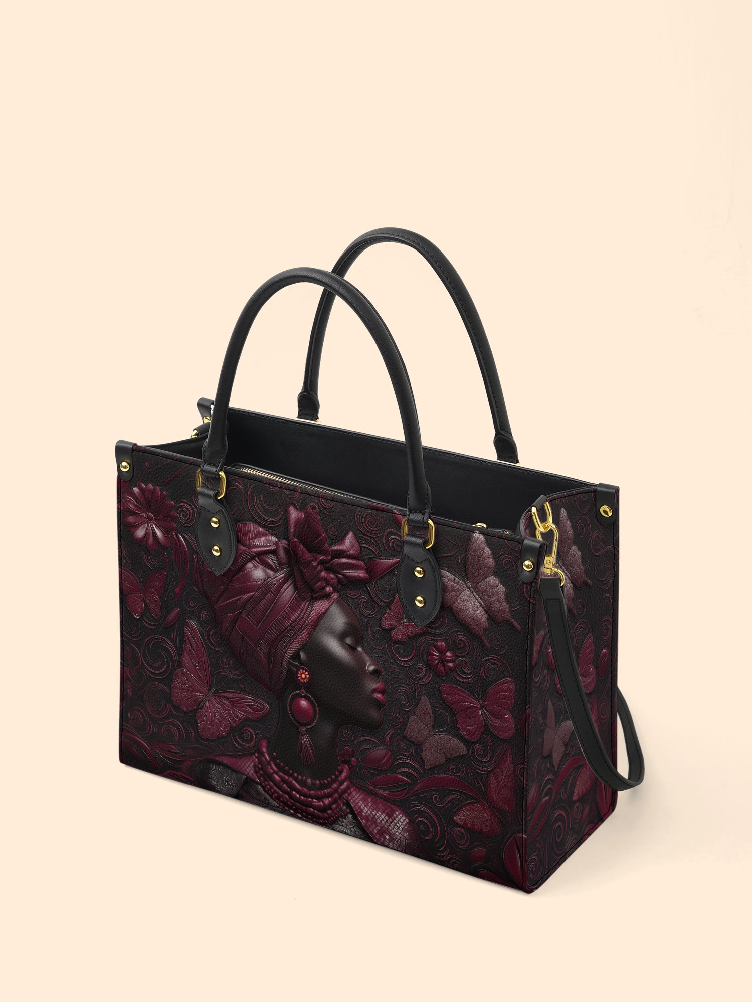 Crimson Rite Premium Leather Handbag QR0XD240