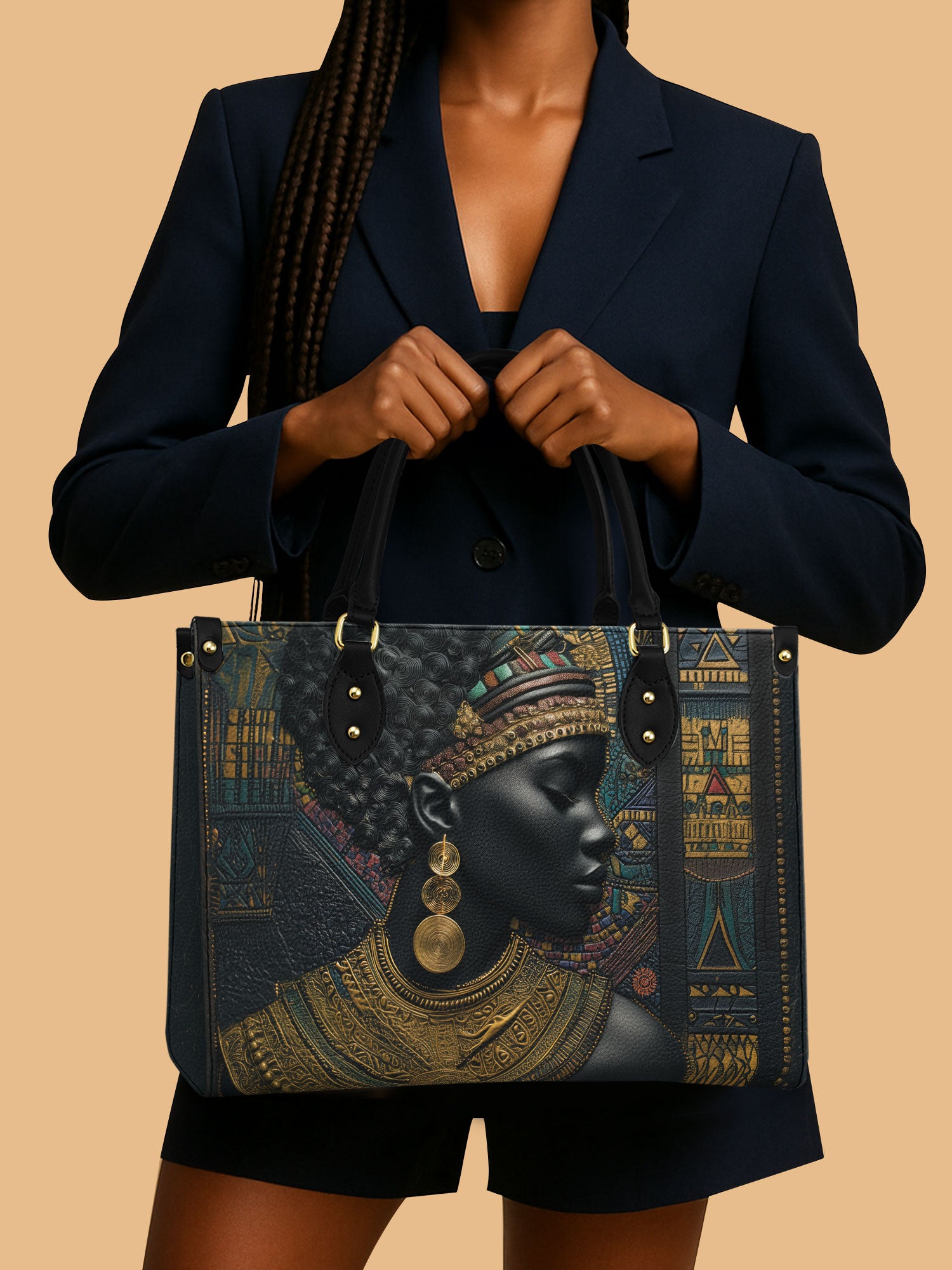 Rooted Grace Premium Leather Handbag QR0XD251