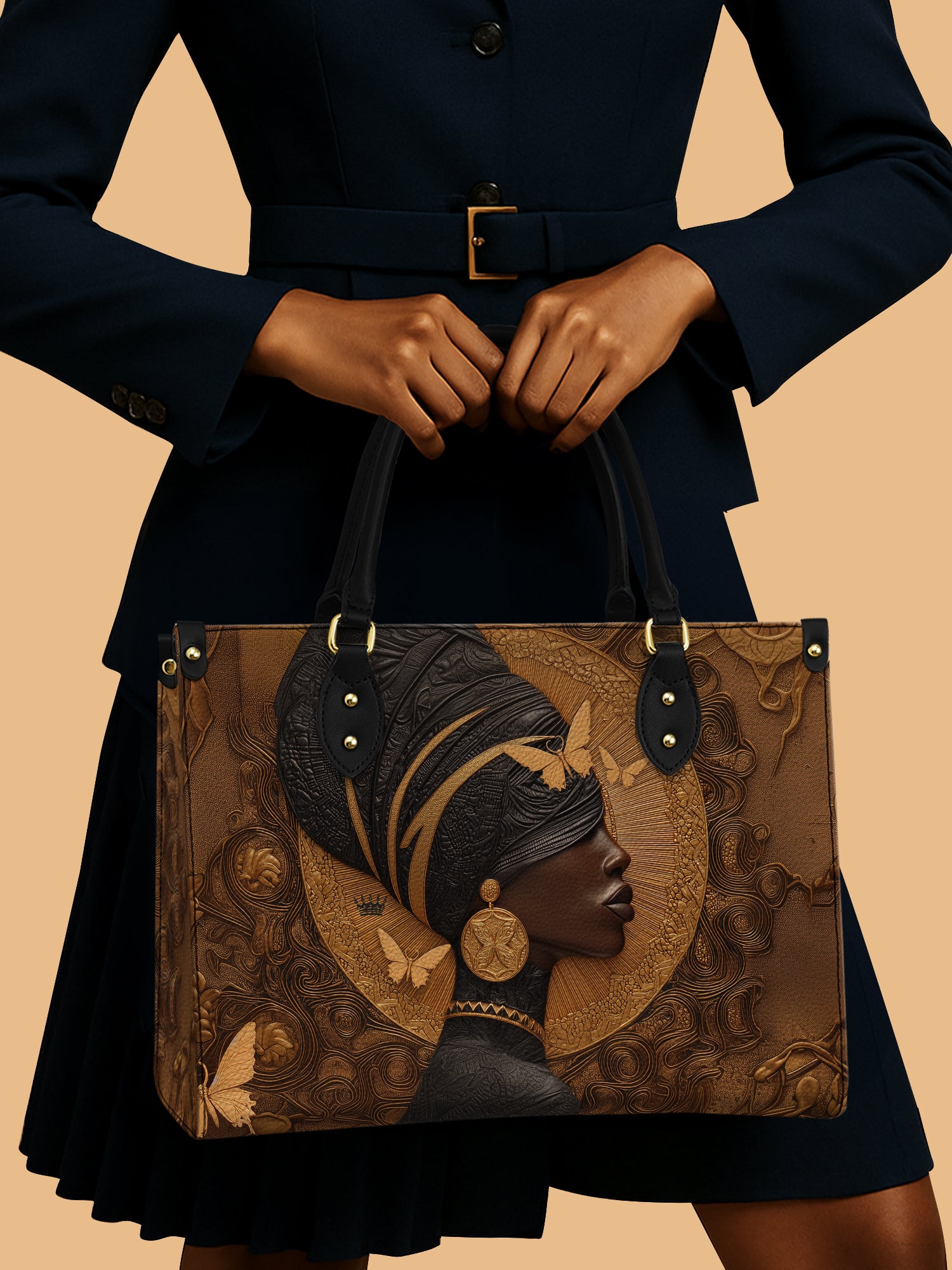 Silent Queen Premium Leather Handbag QR0XD242