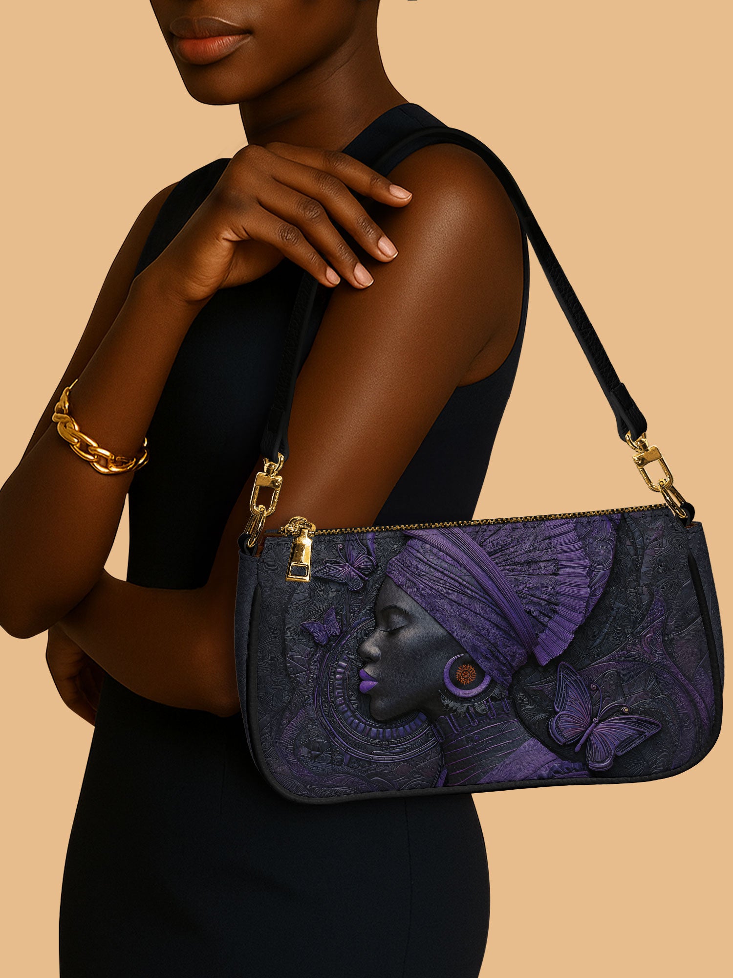 Midnight Crown Classic Zip Pochette QR0XD249