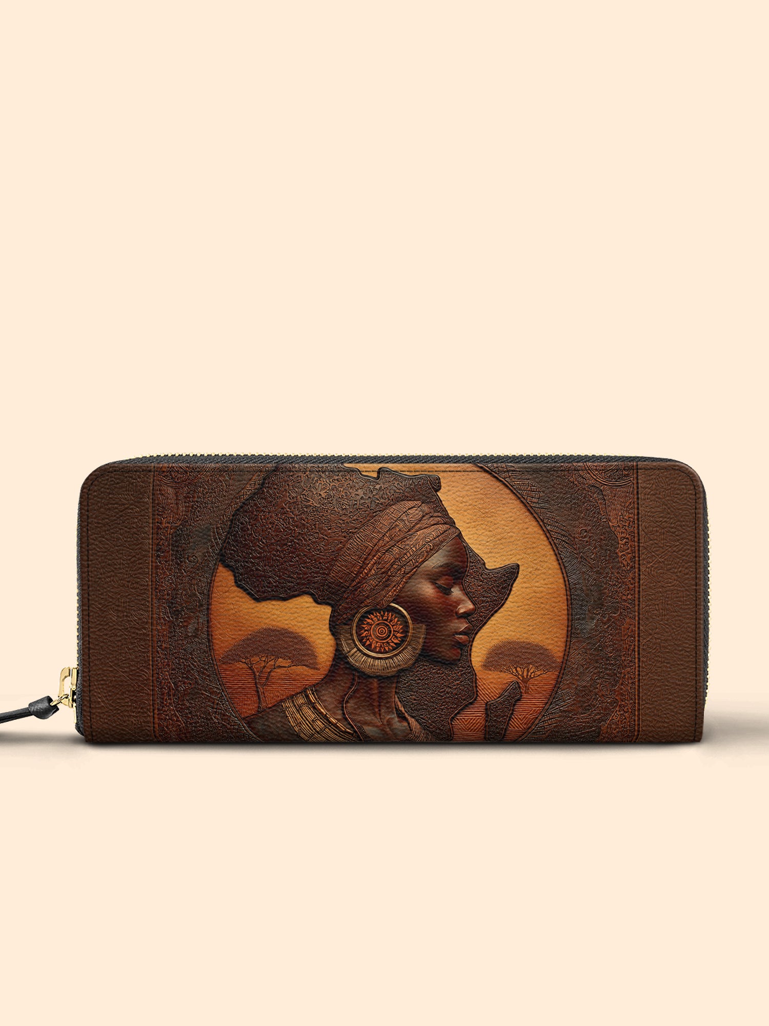 Earth & Africa Slimline Zippy Wallet QR0TD160
