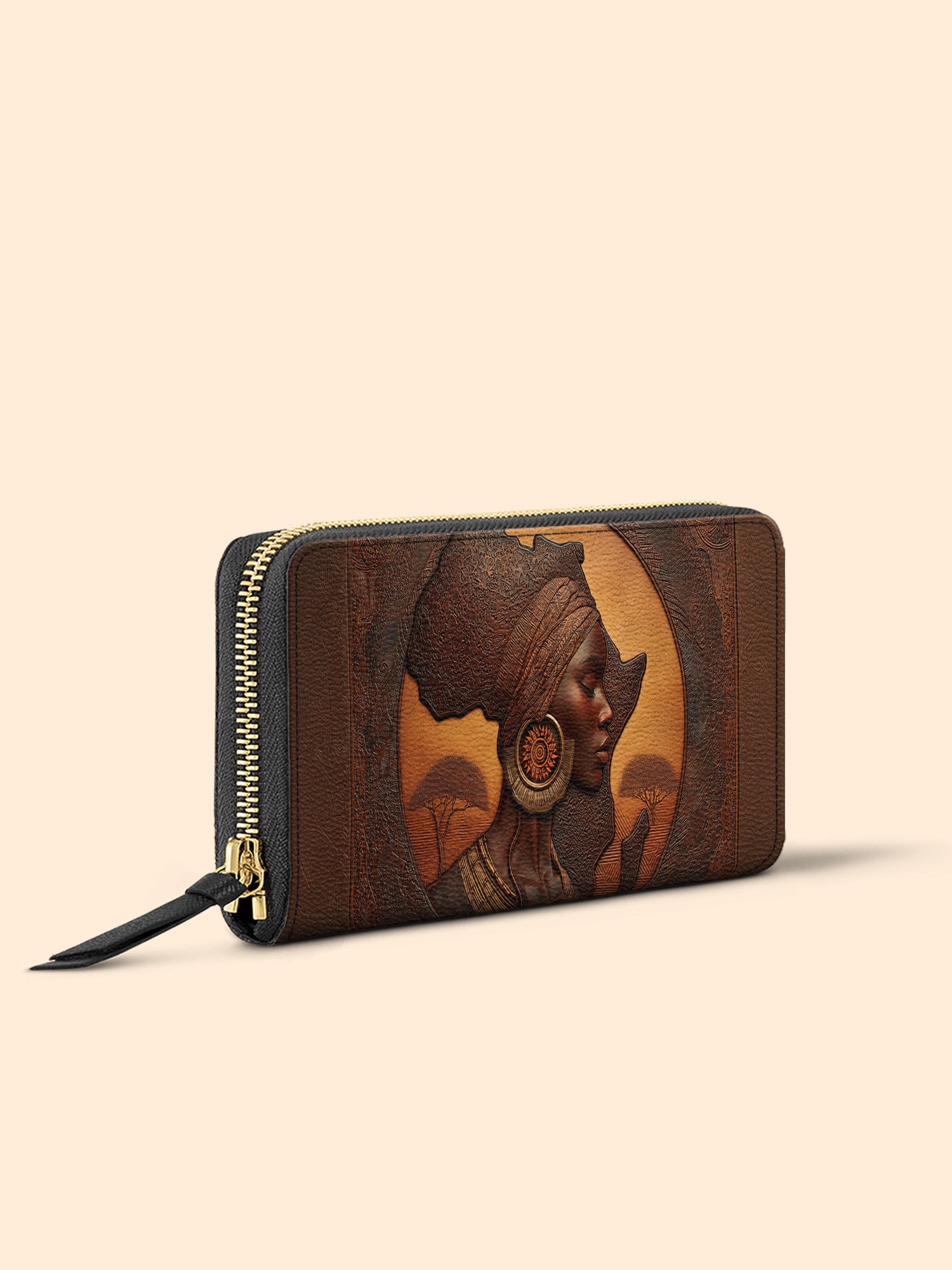 Earth & Africa Slimline Zippy Wallet QR0TD160