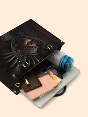 Royal Ebony Muse Premium Leather Handbag QR0XD275