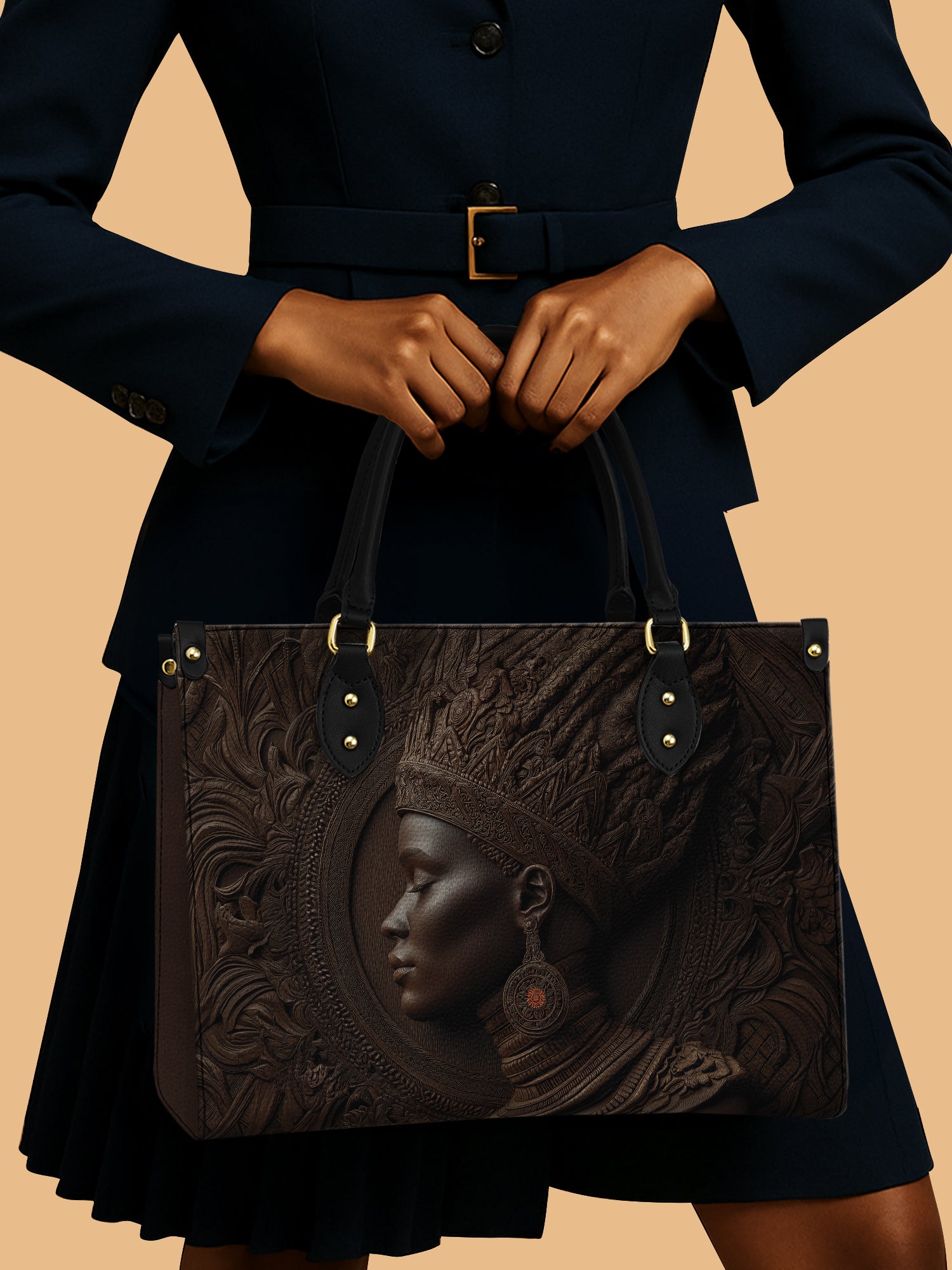Warrior Queen Spirit Premium Leather Handbag QR0XD276