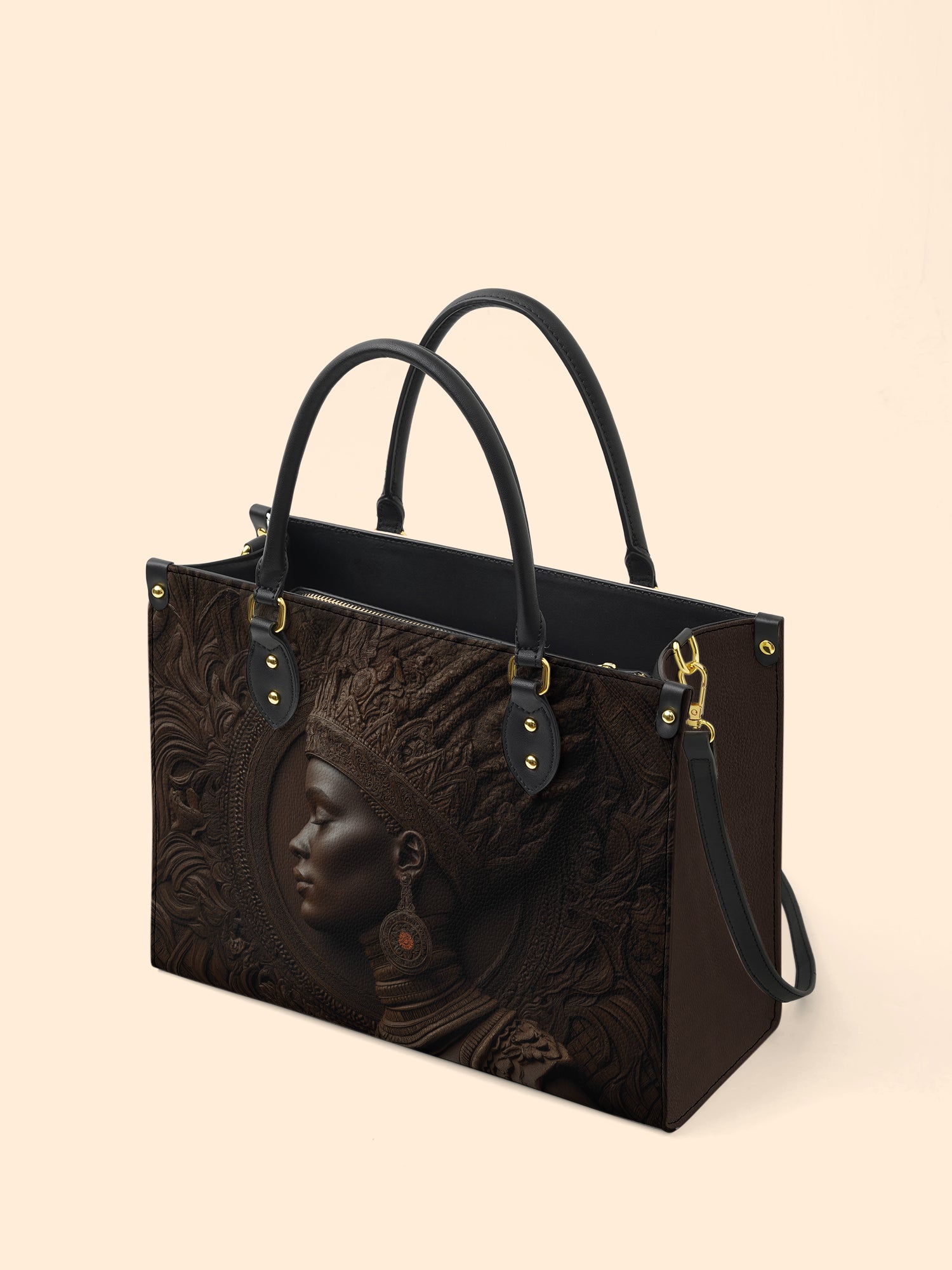 Warrior Queen Spirit Premium Leather Handbag QR0XD276