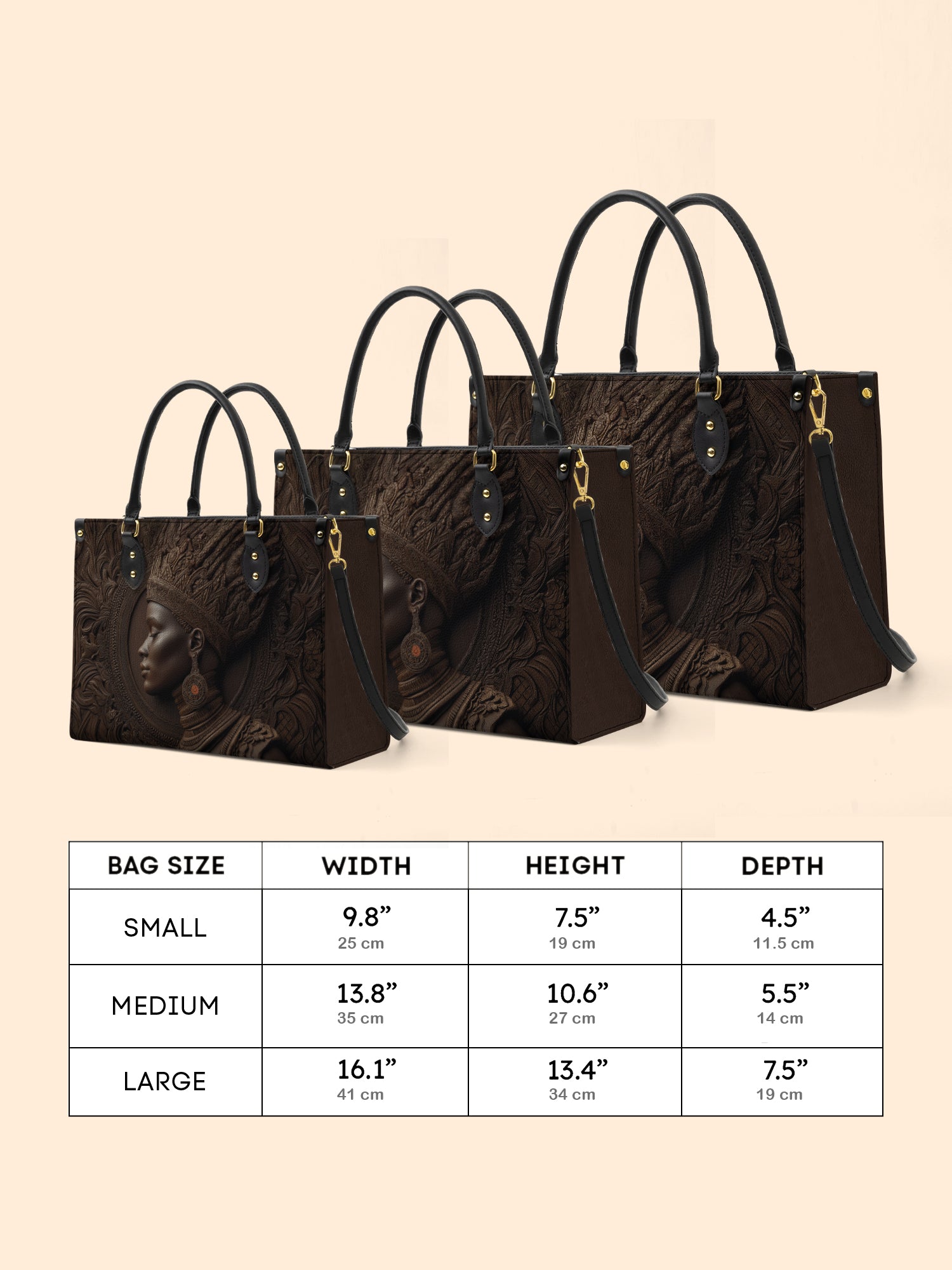 Warrior Queen Spirit Premium Leather Handbag QR0XD276
