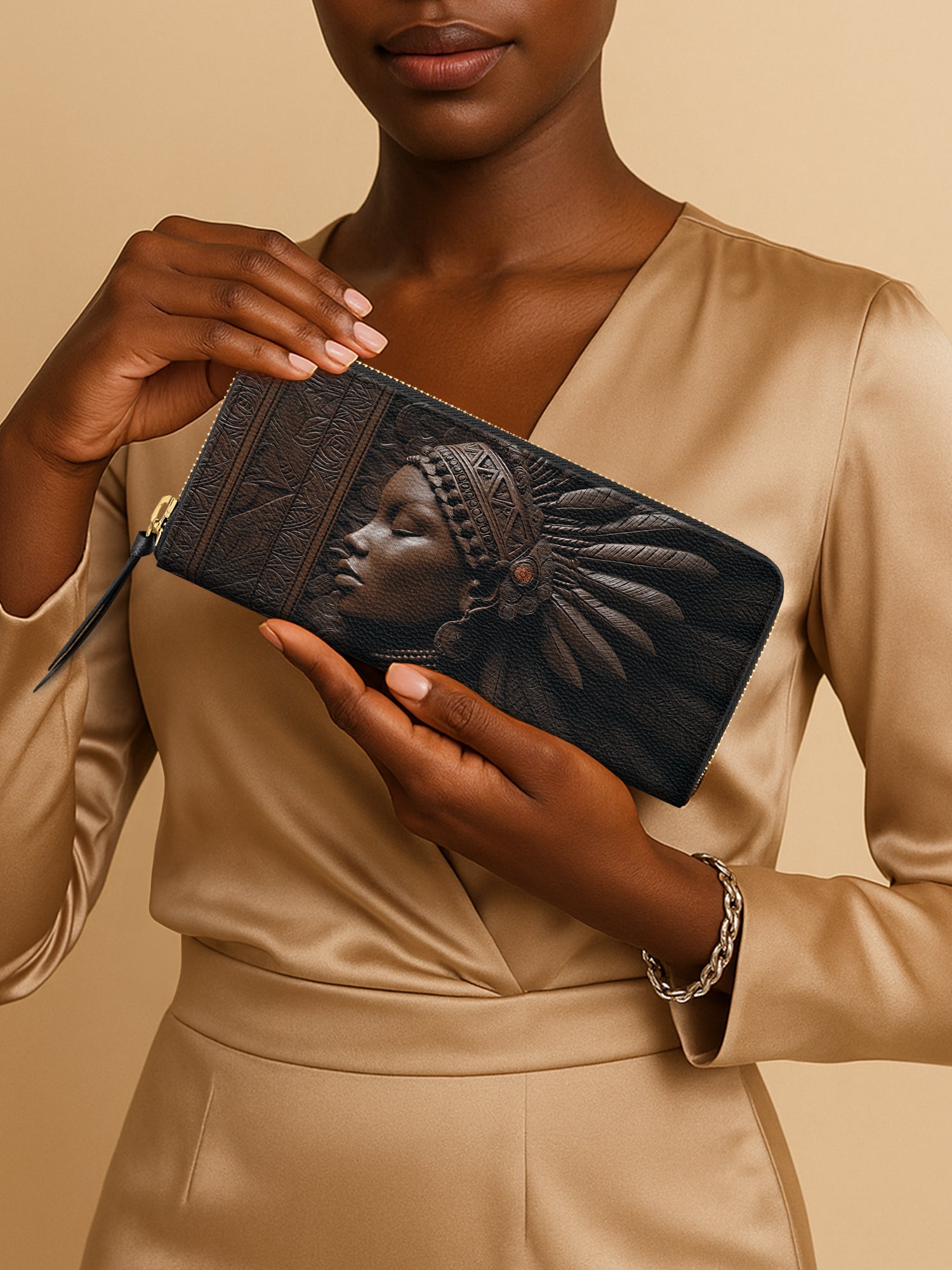 Royal Ebony Muse Slimline Zippy Wallet QR0XD283