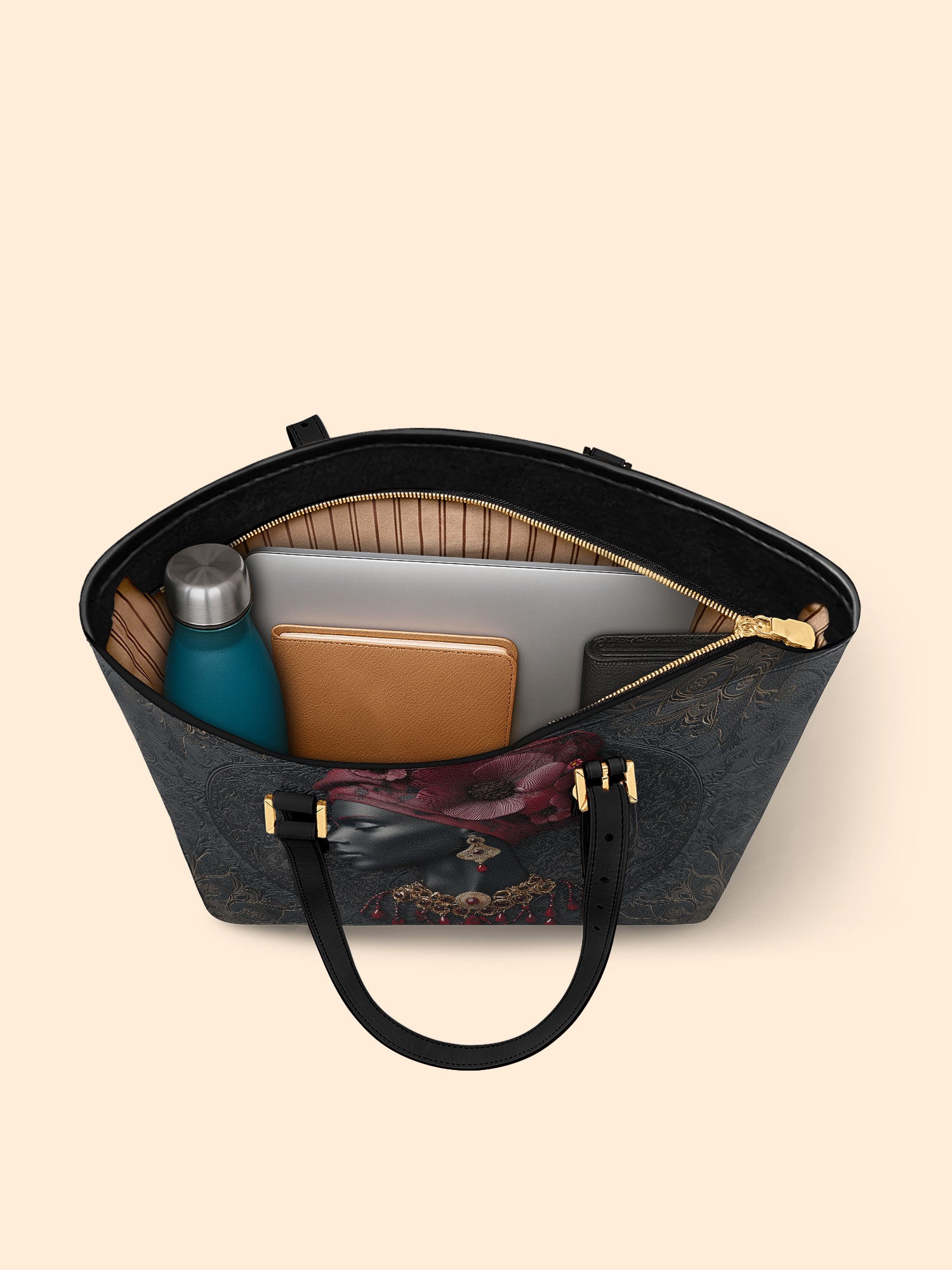 Roseate Veil Sleek Leather Tote QR0TD198