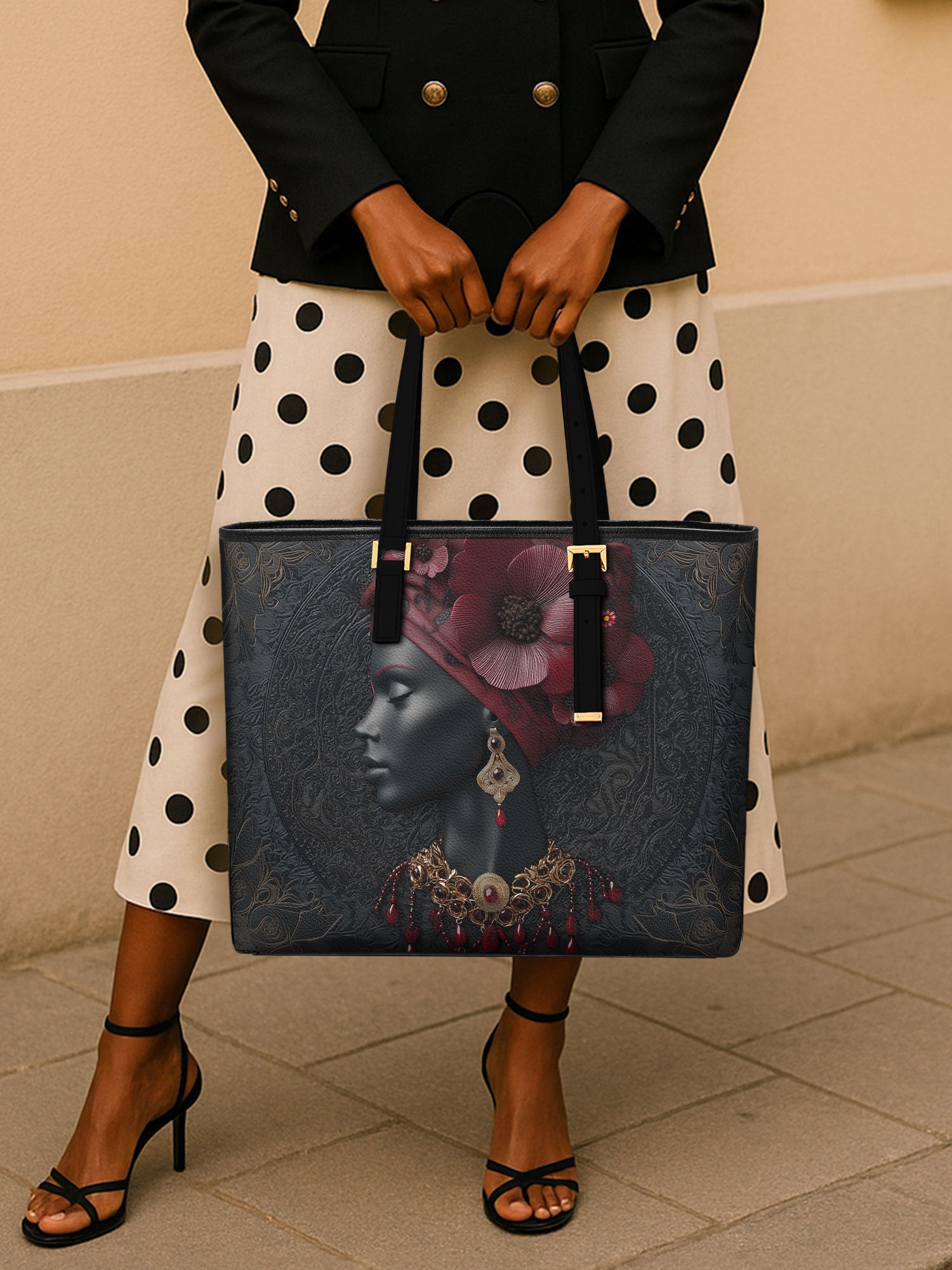 Roseate Veil Sleek Leather Tote QR0TD198
