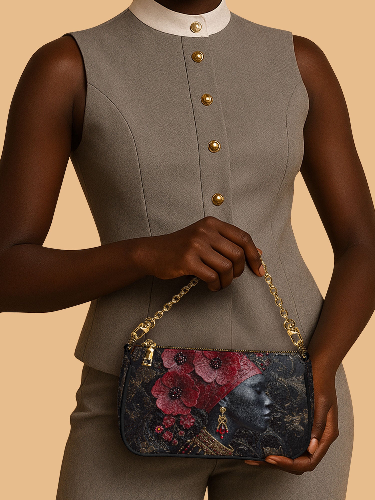 Flare Petal Classic Zip Pochette QR0TD196