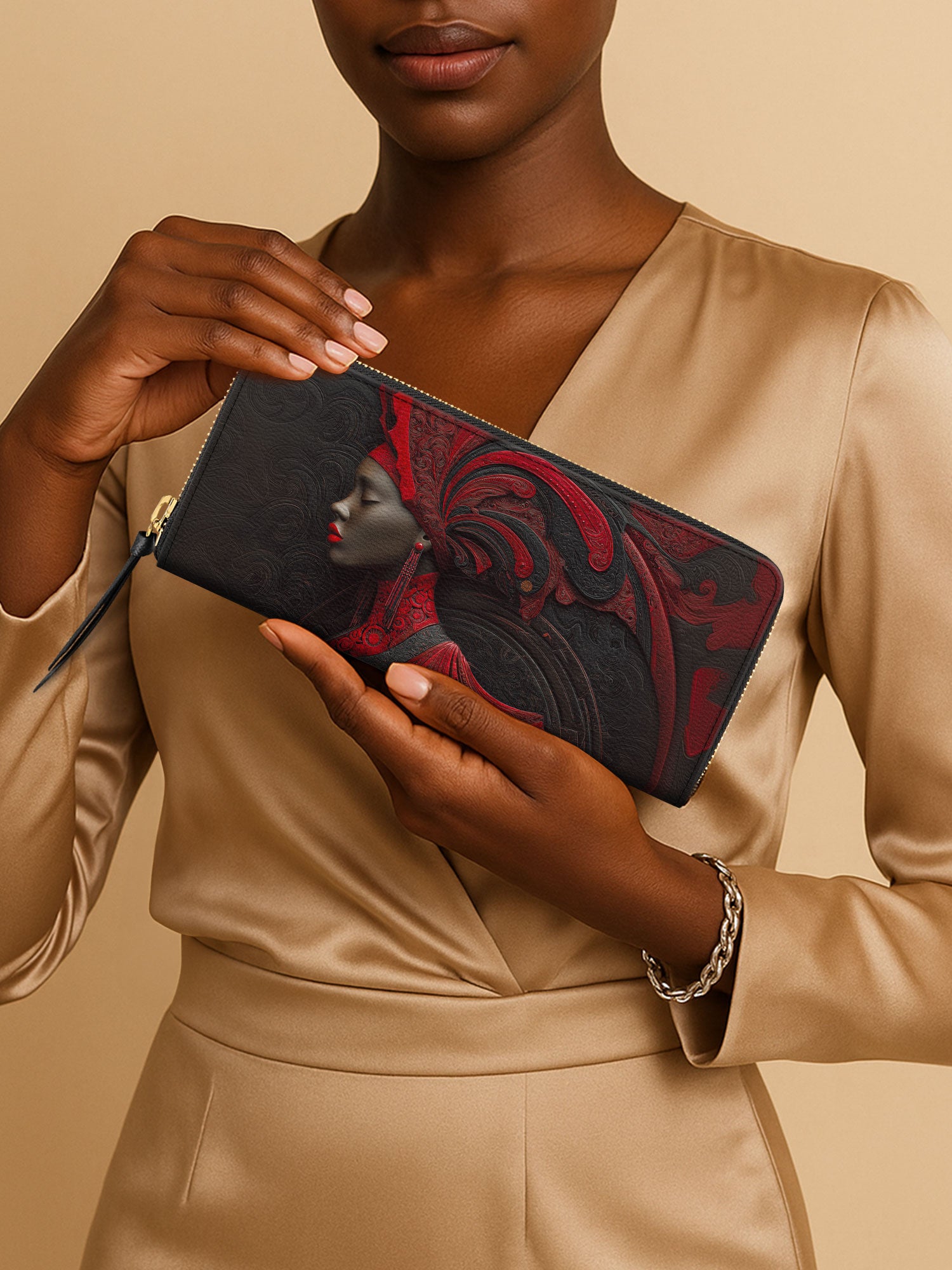 Sanguine Whisper Slimline Zippy Wallet QR0TD203
