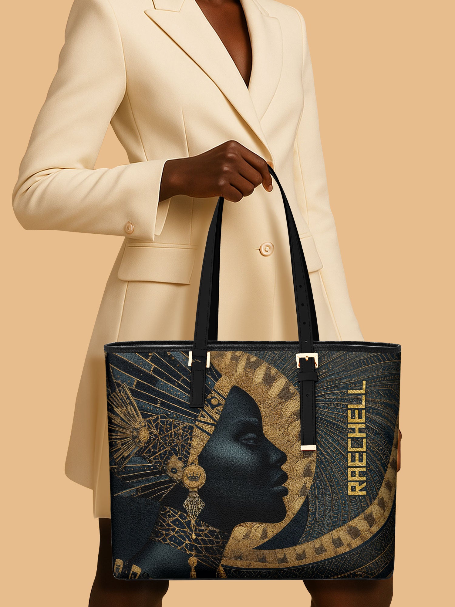 Ebon Halo Sleek Leather Tote