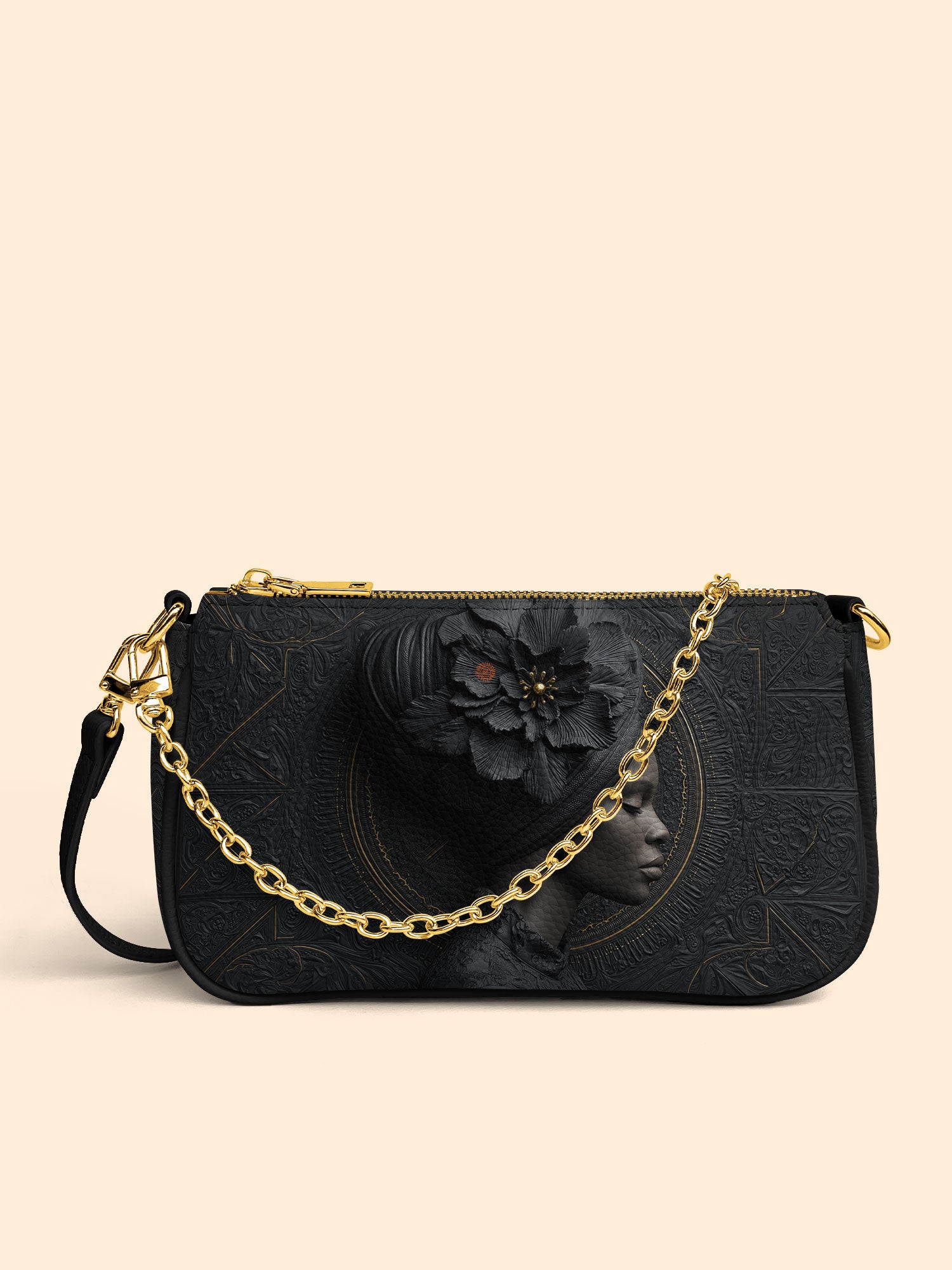 Noir Dahlia Classic Zip Pochette QR0TV095