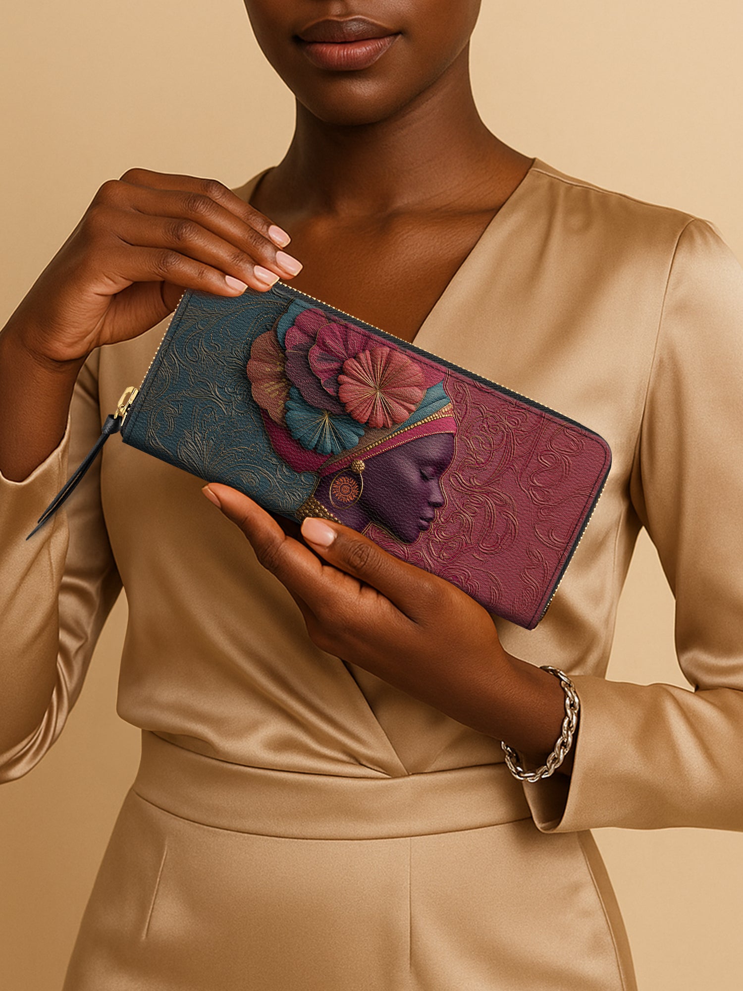 Majestic Aura Slimline Zippy Wallet QR0TV113