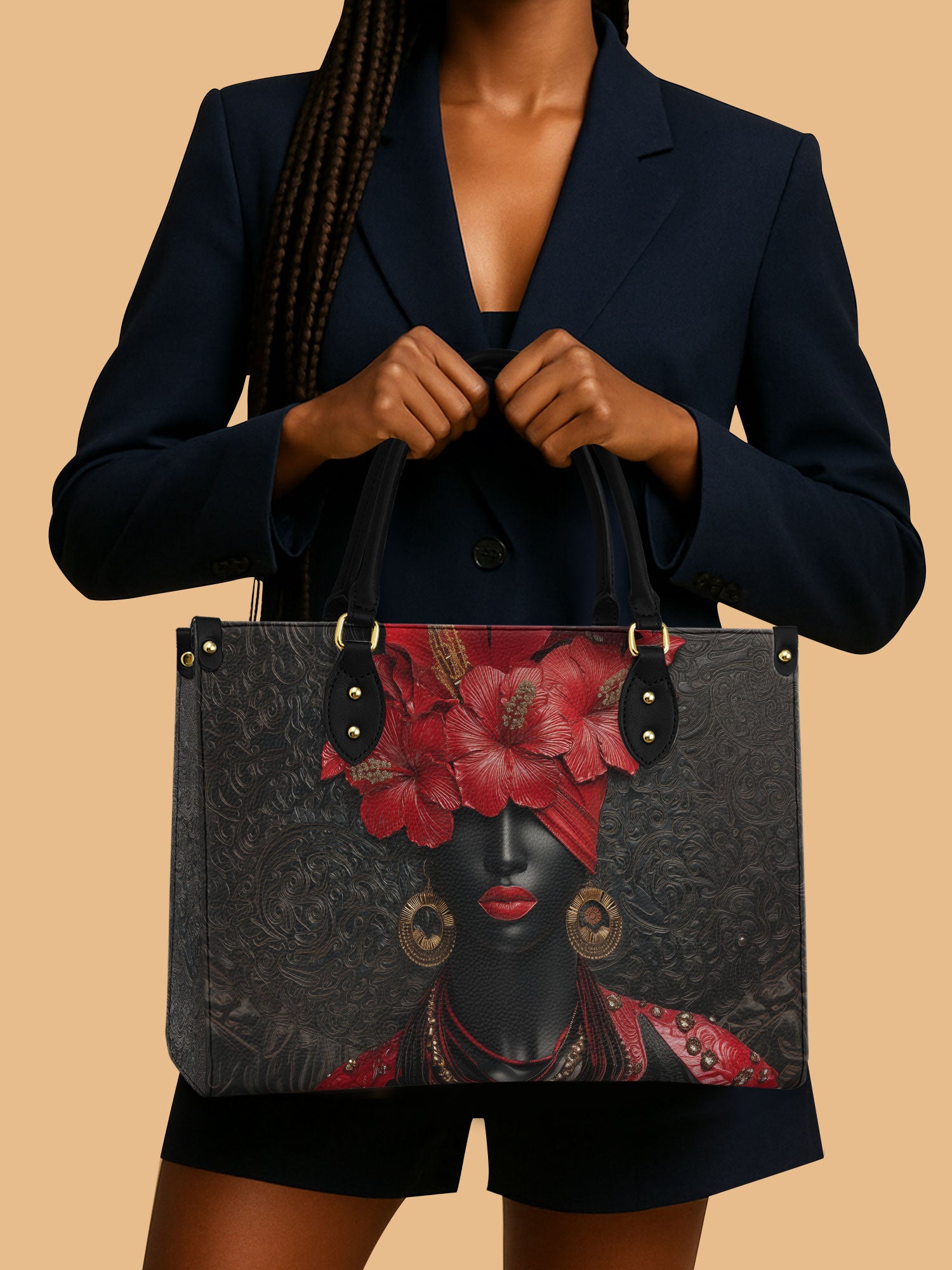 Affluence Bloom Premium Leather Handbag QR0XD448