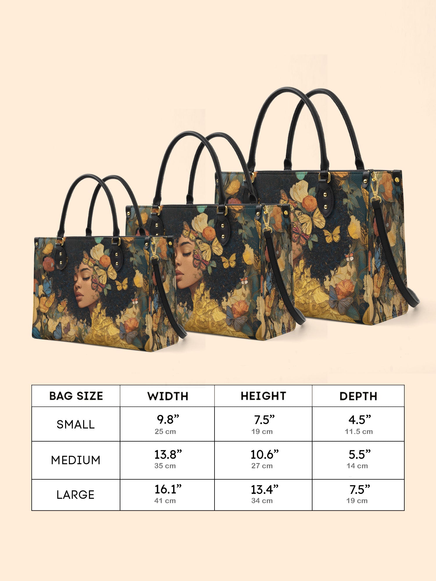 Butterfly Girl Premium Leather Handbag QR0HH107