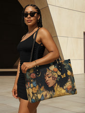 Butterfly Girl Premium Leather Handbag QR0HH107