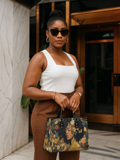 Butterfly Girl Premium Leather Handbag QR0HH107