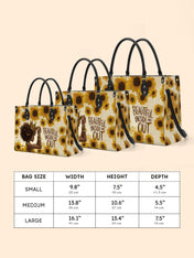 Sunflower Queen Premium Leather Handbag QR0HH109