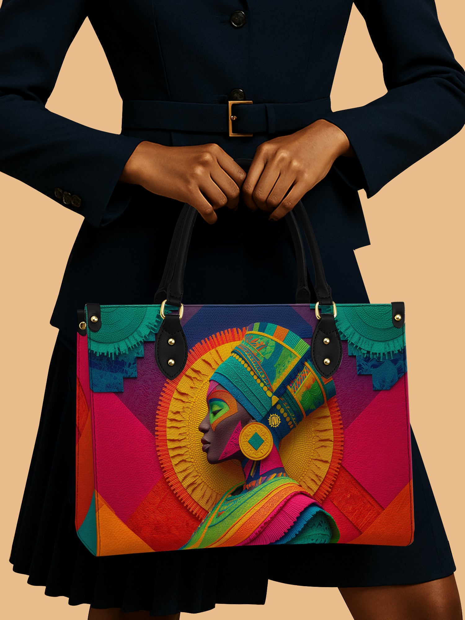 Crowned Roots Premium Leather Handbag QR0TD239