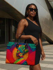 Crowned Roots Premium Leather Handbag QR0TD239