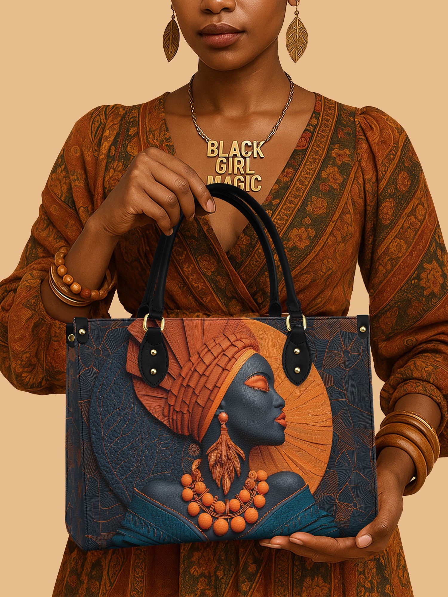 Ancestral Grace Premium Leather Handbag QR0TD257