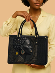 Black Essence Premium Leather Handbag QR0TD284