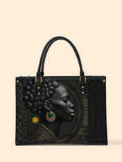 Black Essence Premium Leather Handbag QR0TD284