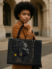 Black Essence Premium Leather Handbag QR0TD284