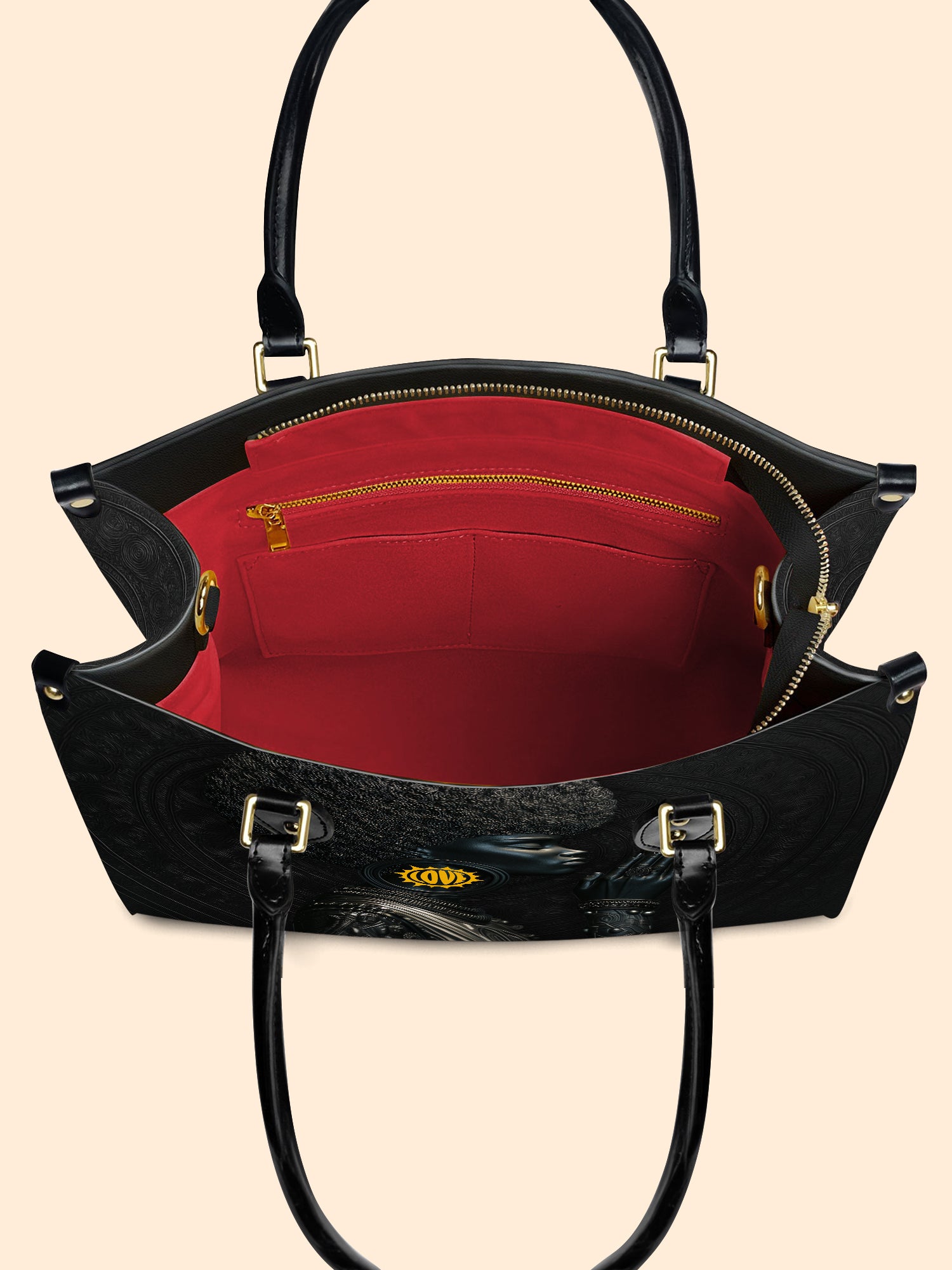 Sacred Shade Premium Leather Handbag QR0TD290