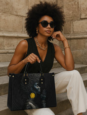 Sacred Shade Premium Leather Handbag QR0TD290