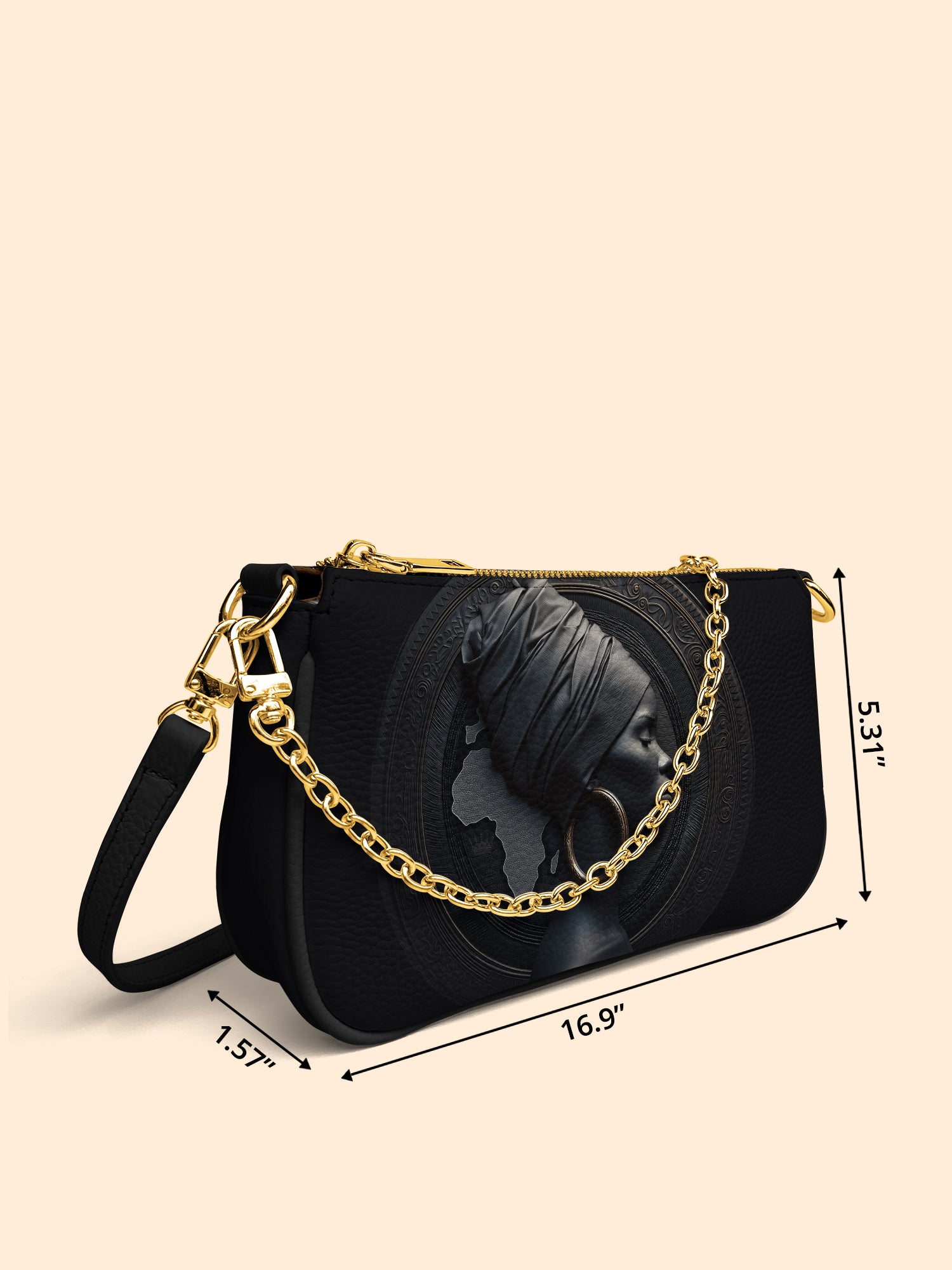 Pure Ebony Classic Zip Pochette QR0TD288