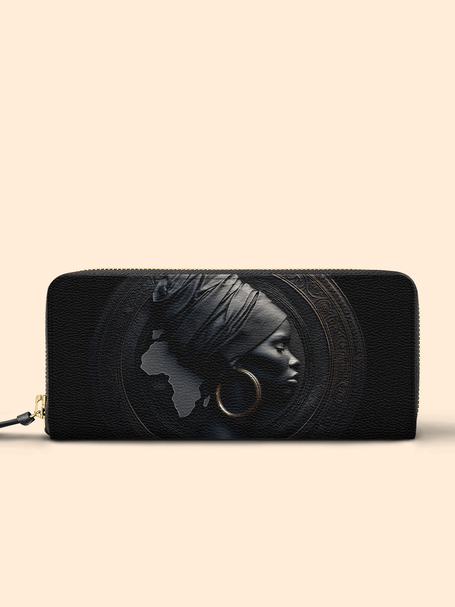 Pure Ebony Slimline Zippy Wallet QR0TD286