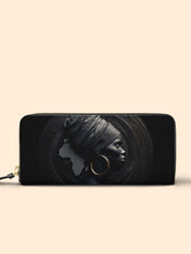 Pure Ebony Slimline Zippy Wallet QR0TD286