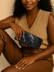 Pure Ebony Slimline Zippy Wallet QR0TD286